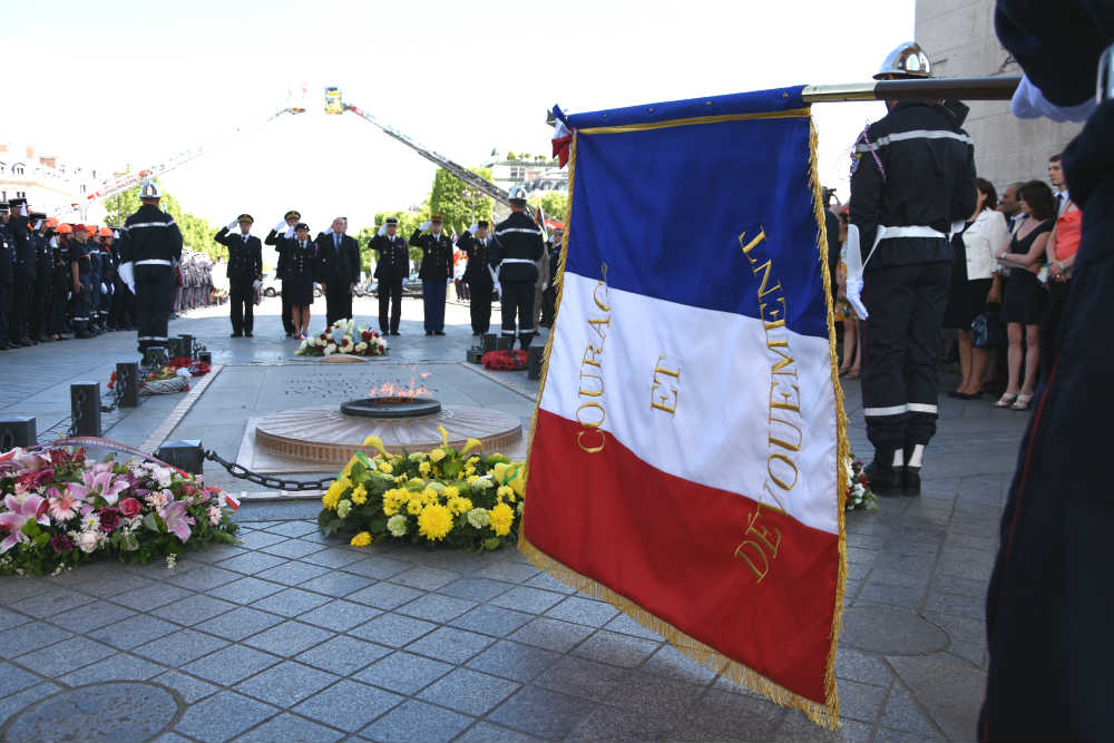 Illustration Journée nationale des sapeurs-pompiers - Cérémonie Arc de Triomphe