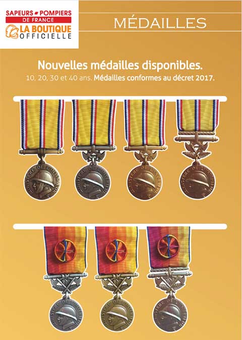 Médailles sapeurs-pompiers