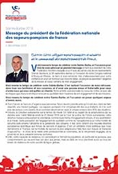 Publication : Message du président de la FNSPF pour la Sainte Barbe 2018