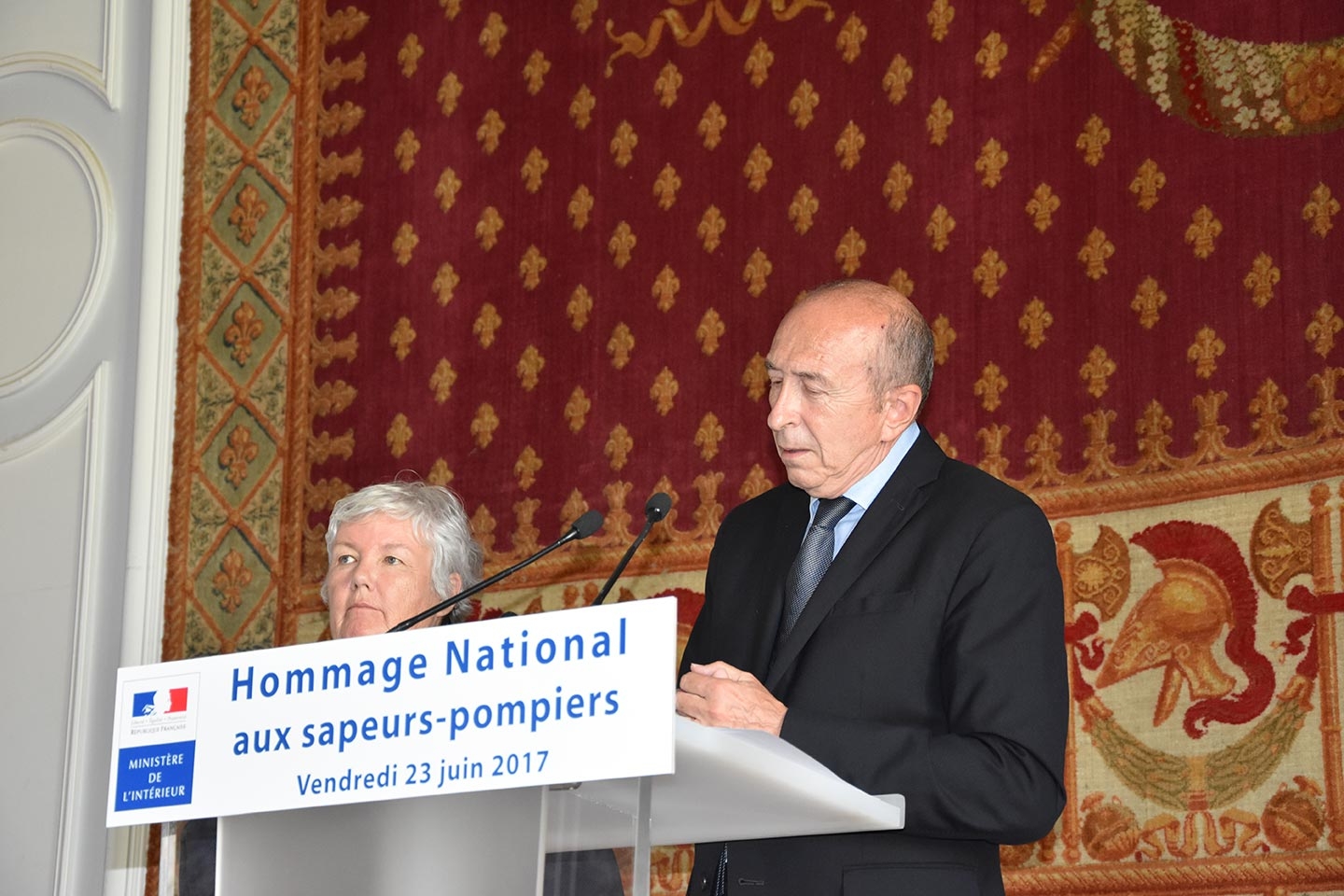 JNSP2017 - Discours de Gérard Collomb, ministre intérieur, à Place Beauvau